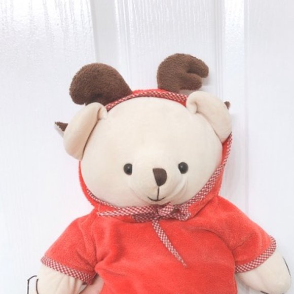 Korean Bear Plush Christmas Reindeer - Picture 5 of 8